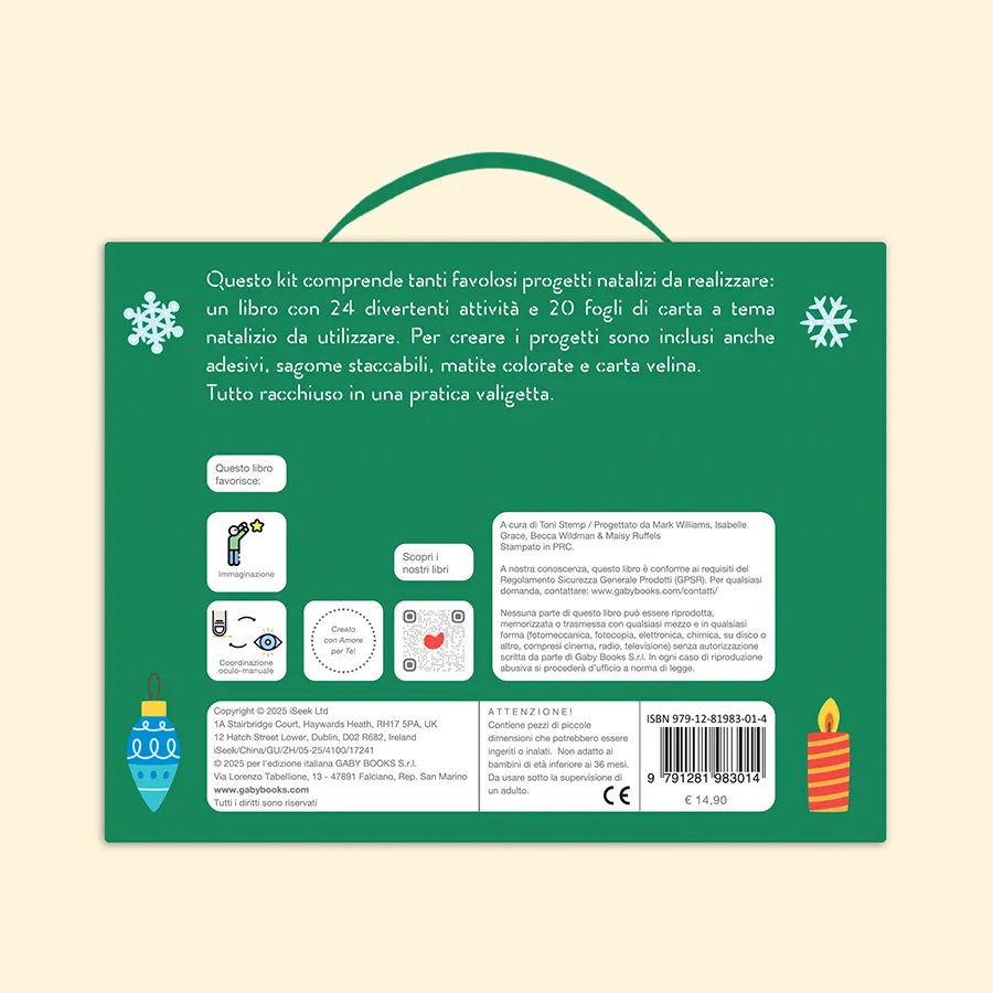 libro sul kit di attività per il Natale | Libri per bambini | Gaby Books