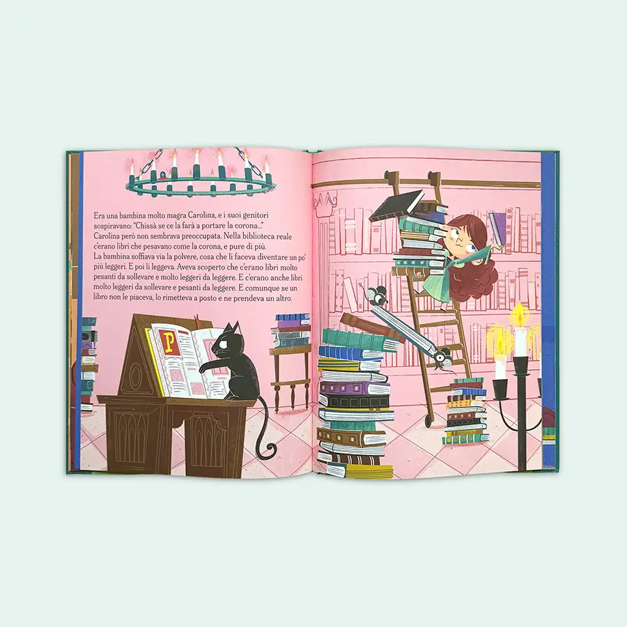 Carolina e la corona pesantissima - Libro per Bambini | GabyBooks