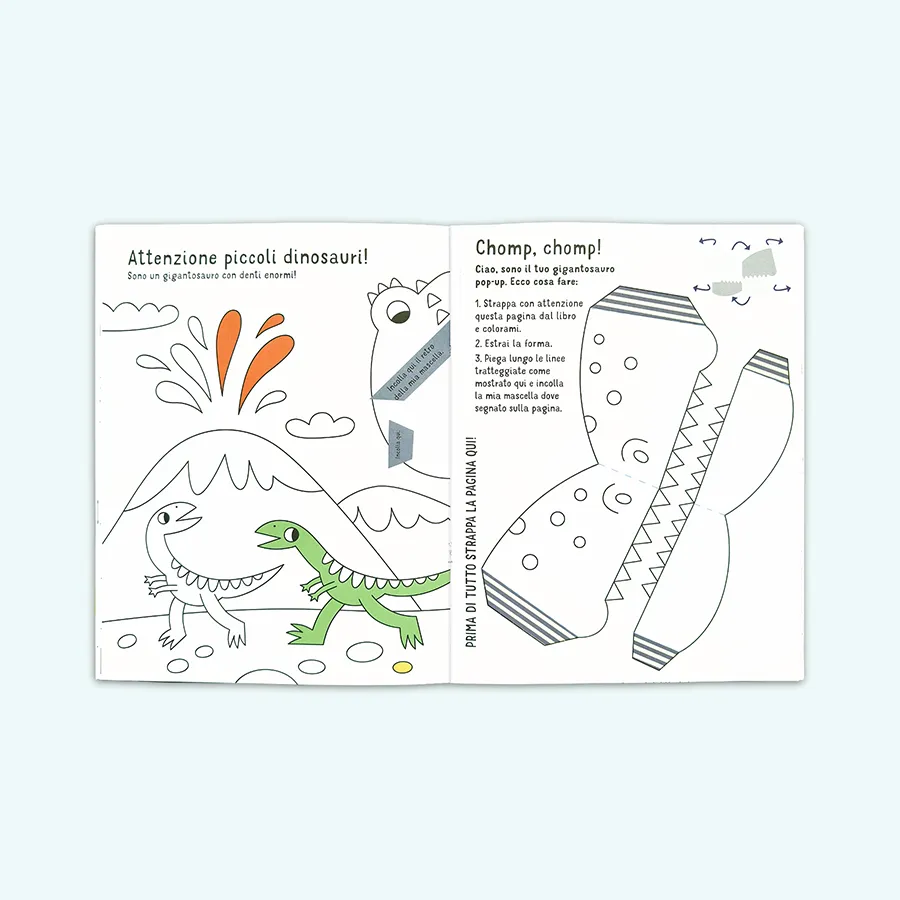 Color-pop Dinosauri - Libro per Bambini | GabyBooks