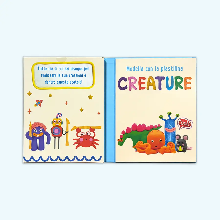 Modella con la Plastilina - Creature - Set per Bambini | Gaby Books