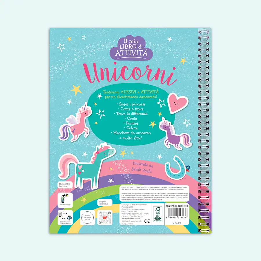 Il Mio Libro di Attività - Unicorni | Gaby Books