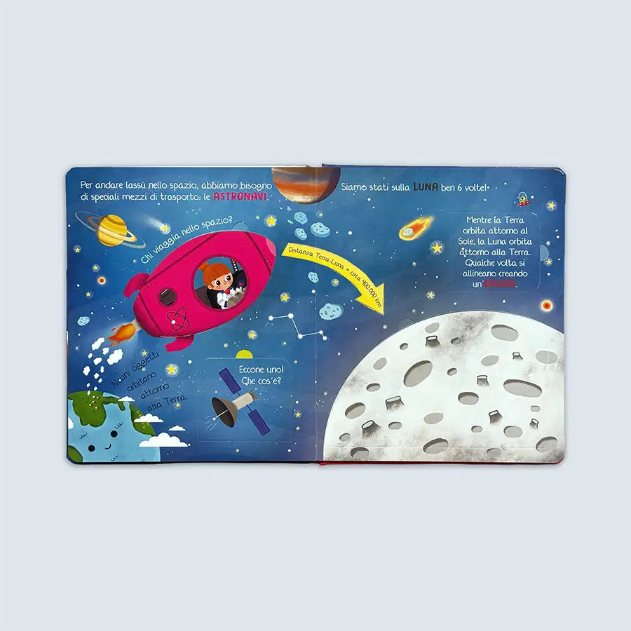 Esplorando lo Spazio - Libro con Finestrelle per Bambini | Gaby Books