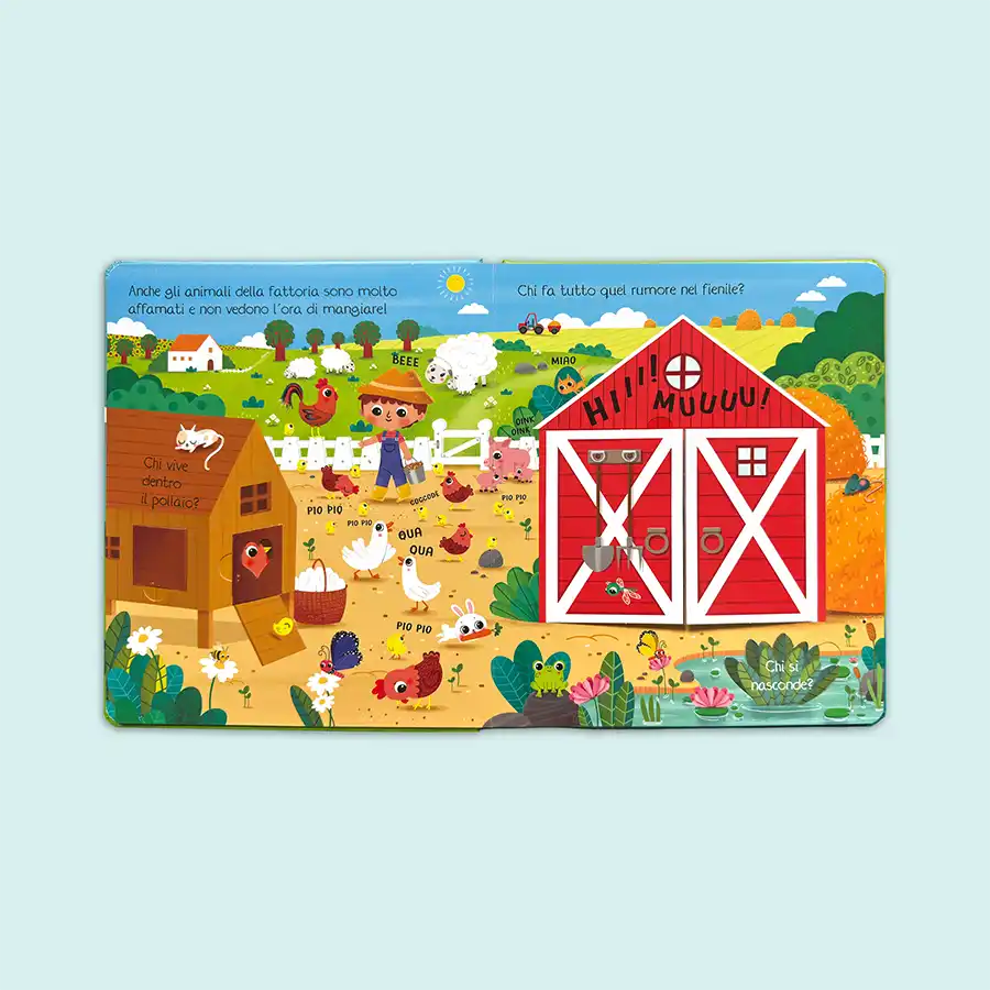Esplorando la Fattoria - Libro con Finestrelle per Bambini | Gaby Books