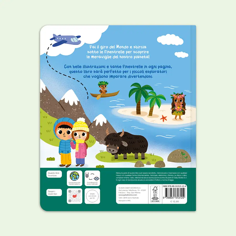 Esplorando il Mondo - Libro con Finestrelle per Bambini | Gaby Books