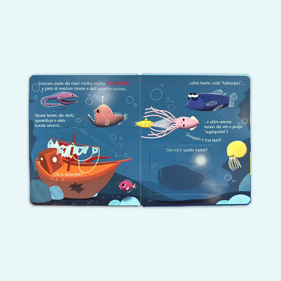 Esplorando il Mare - Libro con Finestrelle per Bambini | Gaby Books