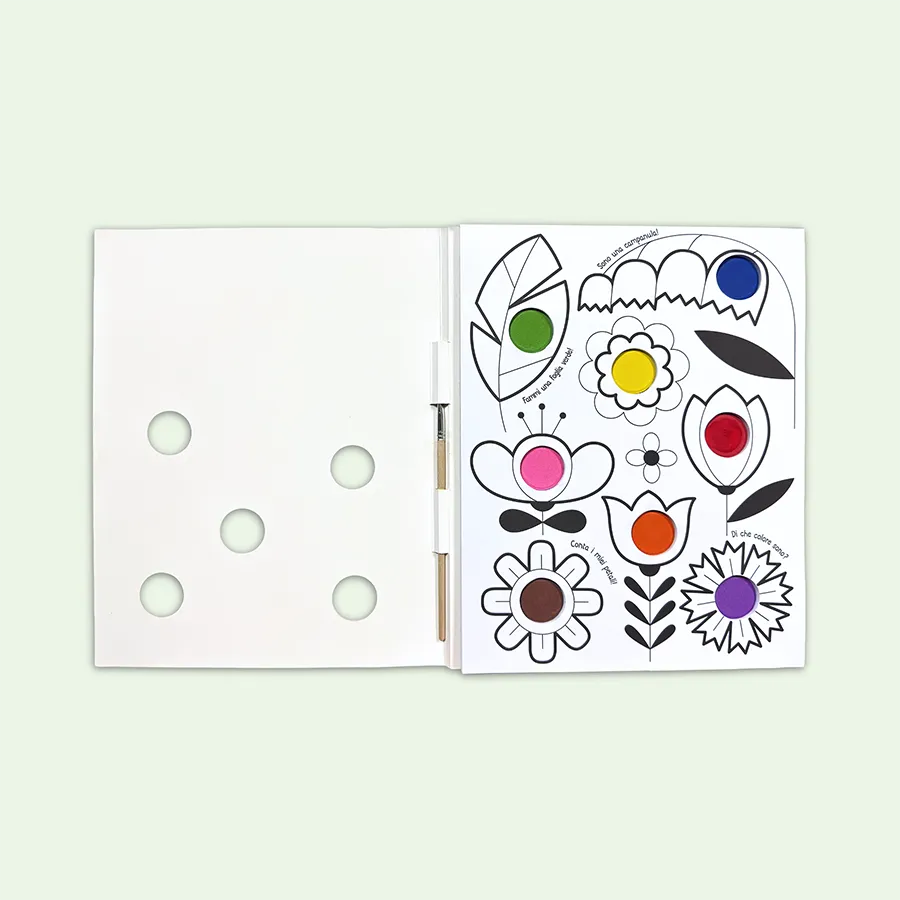 Imparo a Dipingere la Natura - Blocco per Bambini | Gaby Books