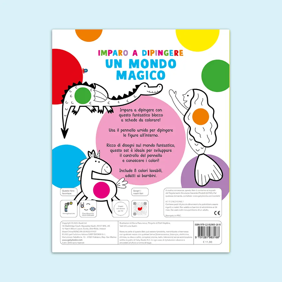 Imparo a Dipingere un Mondo Magico - Blocco per Bambini | Gaby Books